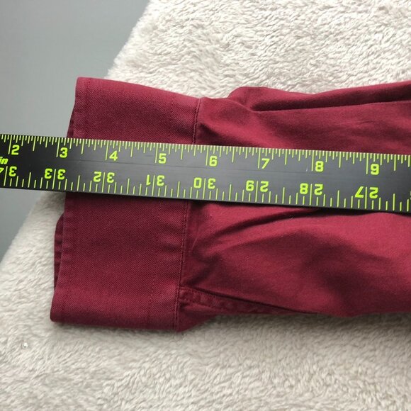 Jos. A. Bank Mens Shirts Medium Travelers Collection Long Sleeve Button Up Red - Picture 6 of 8